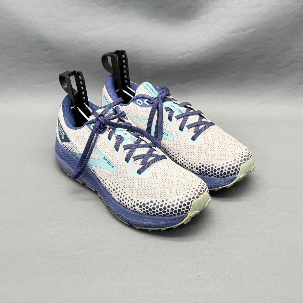 Brooks Divide 3 Trail Running Shoes Women's Size 7 Oyster Cobalt Blue